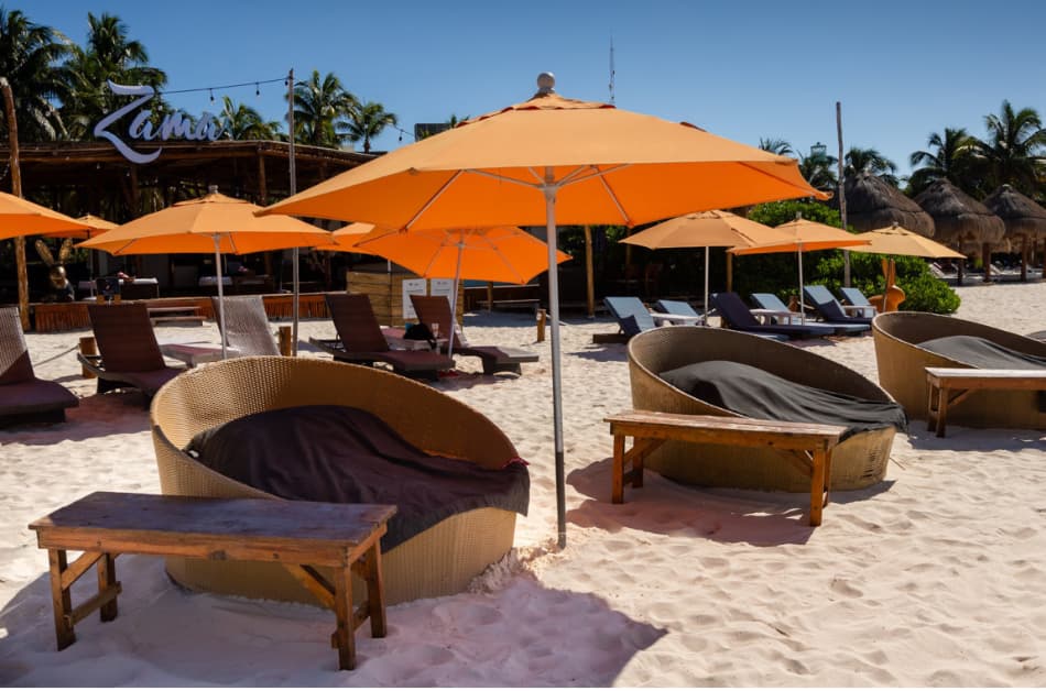 Isla Mujeres Golf Cart Rental - Beach Club Day Pass